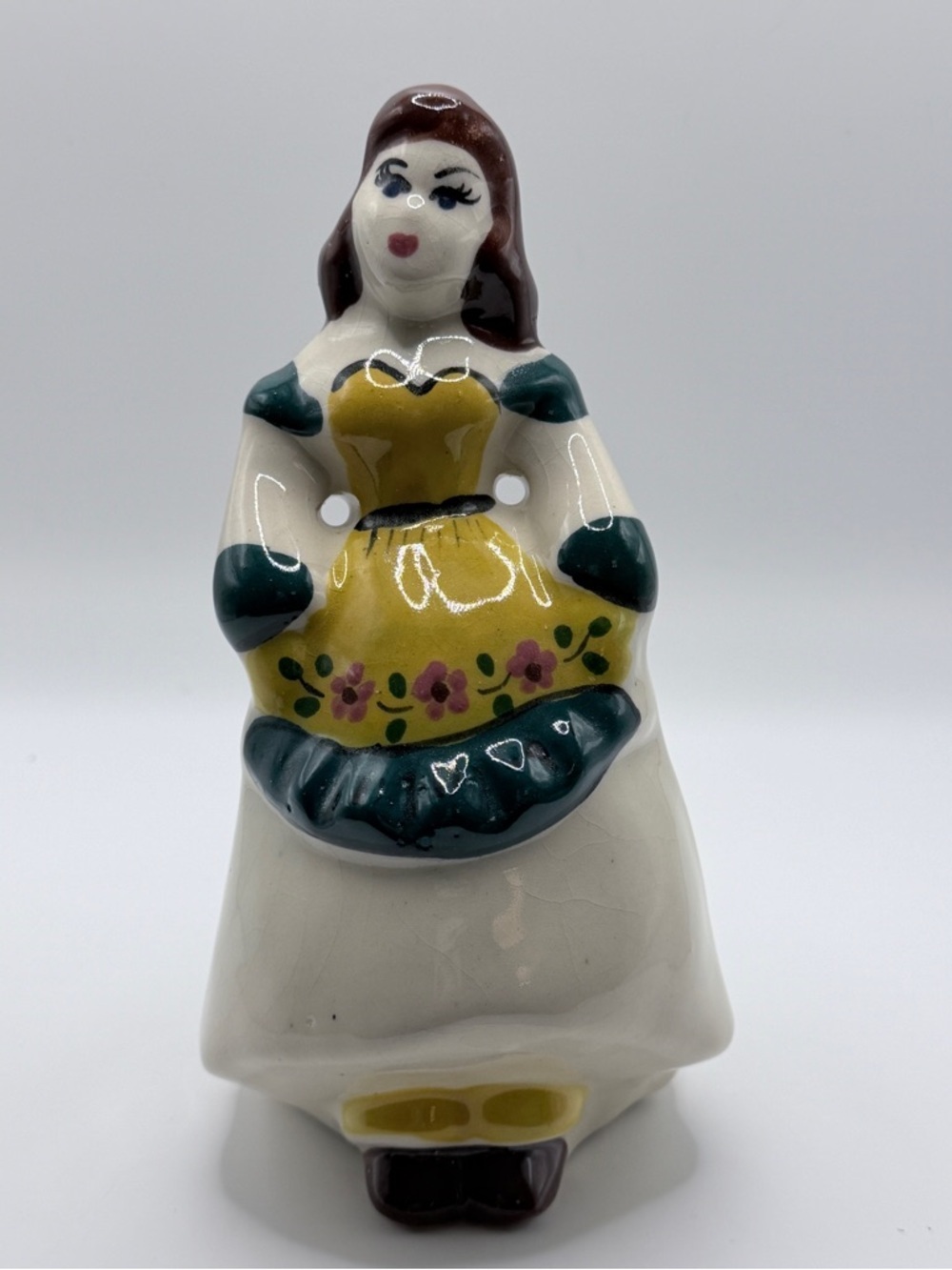 Vintage DeLee Art figural lady planters from the 1940s - Picture 7 of 11